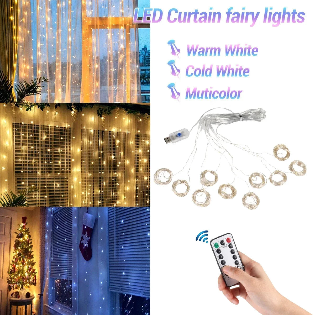 Curtain Christmas Lights