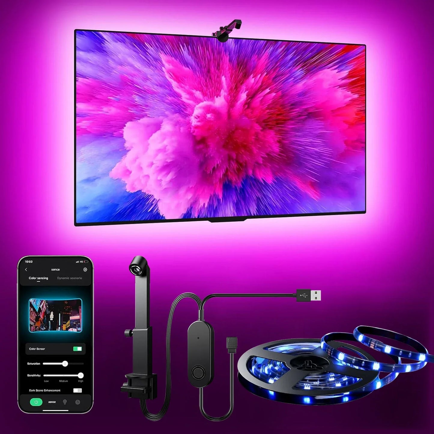 TV LED Lights Sync to Screen