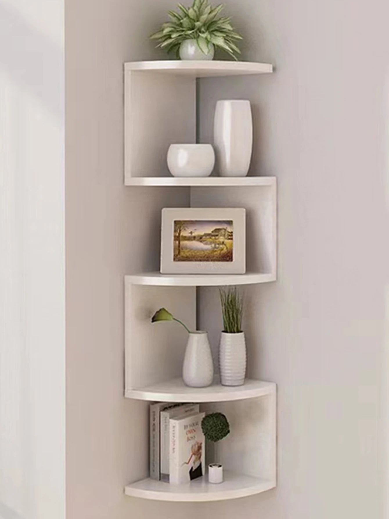 5-Layer Floating Corner Shelf